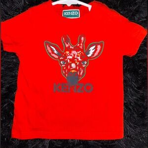 Kenzo Kids Tee with Giraffe Print